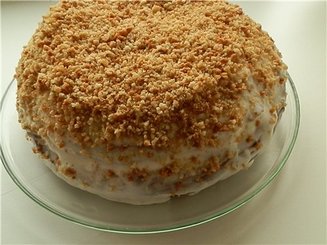 Легкий  медовик (жидкое тесто)