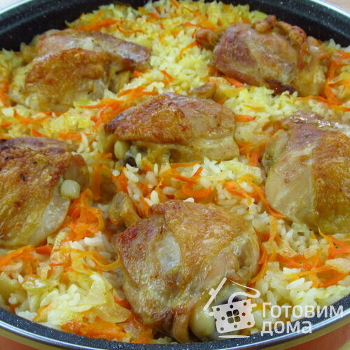 Как в духовке приготовить вкусный рис с курицей: пошаговый рецепт