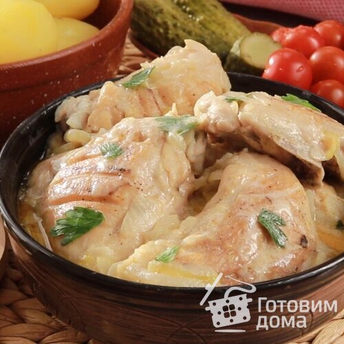 Курица по- Кабардински (Гедлибже)