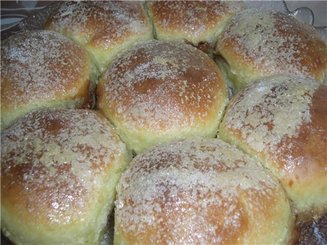 Булочки с наполнителем, запечённые в сливках - Rohrnudeln