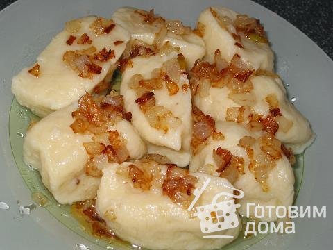 Картофельные клецки с луком