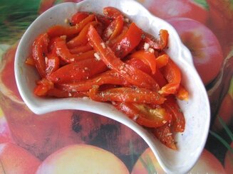 Три закуски из сыра Фета и перца