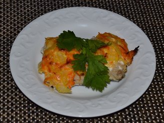 Скумбрия с овощами