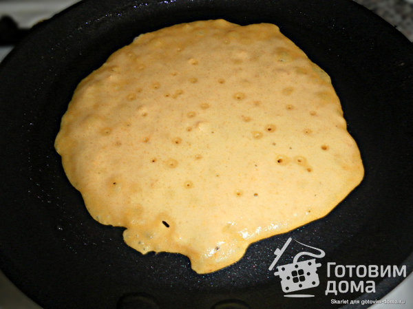 Пряные тыквенные блинчики с мясом и грибами фото к рецепту 1