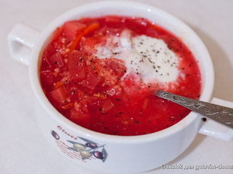 Постный борщ с пшеном (без масла)