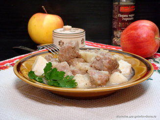 Свинина с яблоками по-тоскански