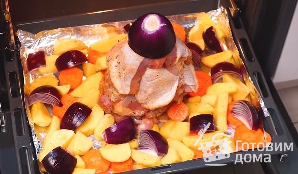 Пирамидка из курицы фото к рецепту 6