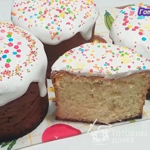 Пасхальный кулич на сливках