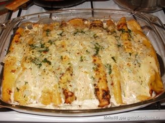 Пряные тыквенные блинчики с мясом и грибами