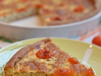 Открытый пирог с капустой и мясным фаршем