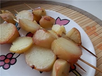 Шашлычки из картофеля и цуккини