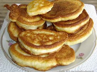 Оладьи на кефире (без яиц)