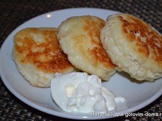 Сырники из творога с яблоками