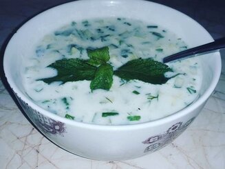 Турецкий холодный суп Джаджык