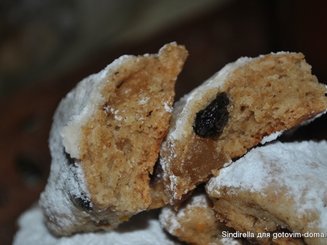 Рождественское  немецкое печенье "Mini-Stollen"
