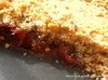 Постный насыпной пирог из печенья (Огретен с вишней)
