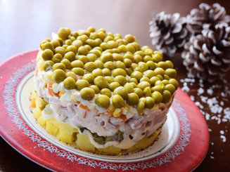 Оливье с курицей