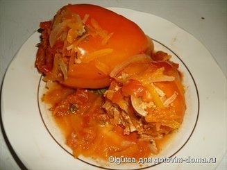 Перцы, фаршированные капустой с фаршем