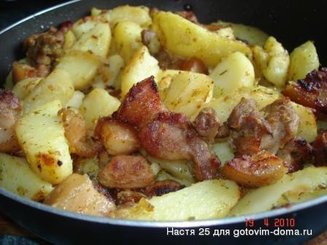 Картошка с мясом "Неудавшийся пикник"