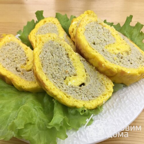Сырный рулет с мясом