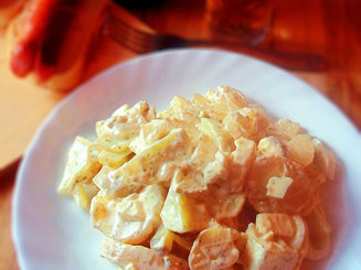 Баварский картофелъный салат с огурцом