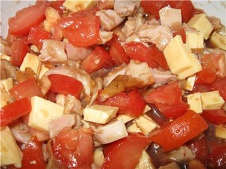 Салат с копченной курицей "Аппетит"