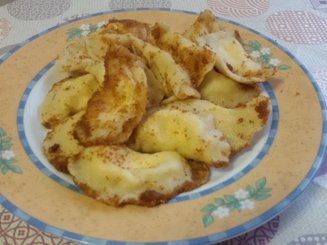 Вареники с соленым творогом