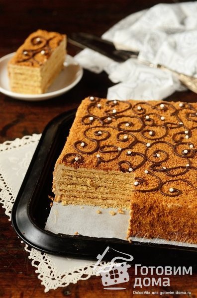 Чешский медовый торт “Марленка” (классический) фото к рецепту 7