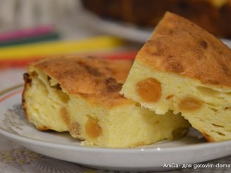 Творожная запеканка с кукурузной мукой
