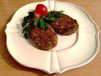Постные котлеты из фасоли с овощами