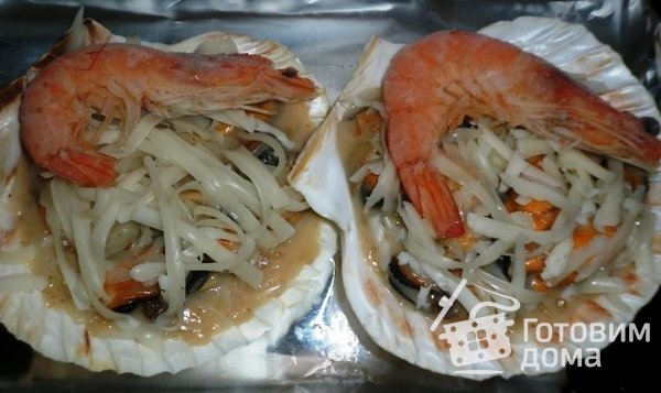 Кокиль (жюльен) из мидий фото к рецепту 4