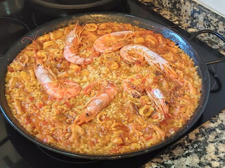 Паэлья с морепродуктами paella de mariscos