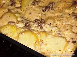 Запеканка из фарша и картофеля