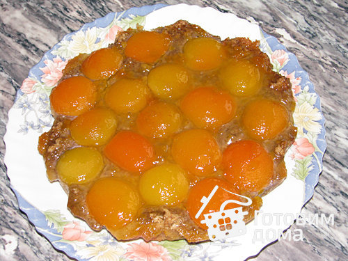 Абрикосовый пирог с грецкими орехами фото к рецепту 1