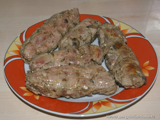 Колбаса куриная домашняя быстрого приготовления