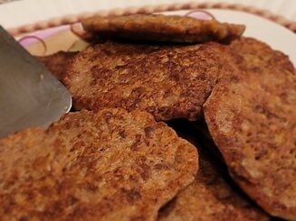 Оладьи из печени с морковью