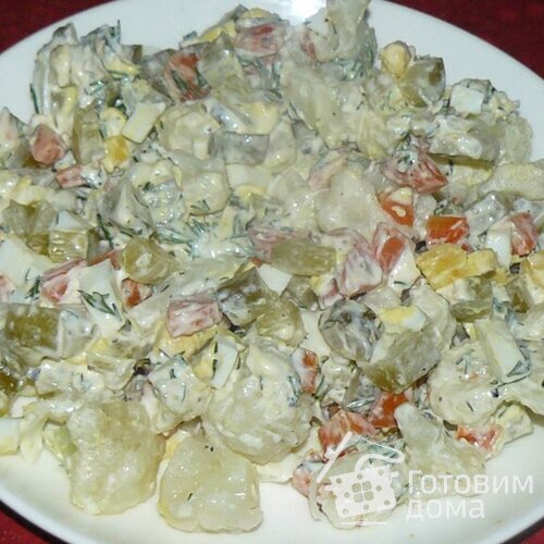 Салат с цветной капустой.