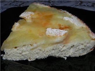 Диетическая шарлотка с яблоками и овсяными хлопьями