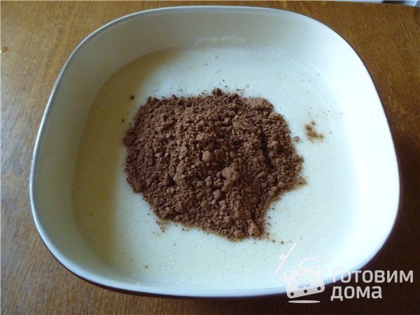 Шоколадно-яблочный пирог фото к рецепту 4