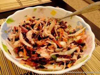 Салат из квашеной/кислой капусты и свеклы