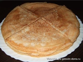 Заварные блины на кефире