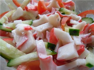 Салат" Морская пена"