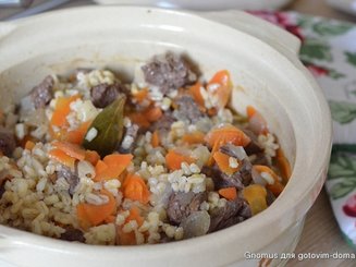 Перловая каша с говядиной