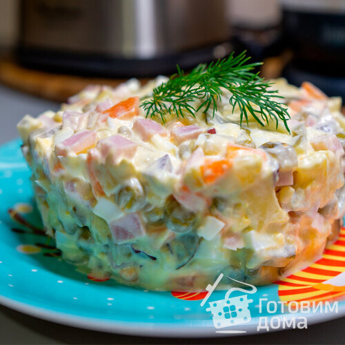 Салат Оливье, вкусный и простой домашний рецепт