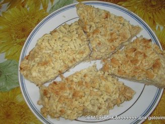 Яблочный пирог с белковой начинкой