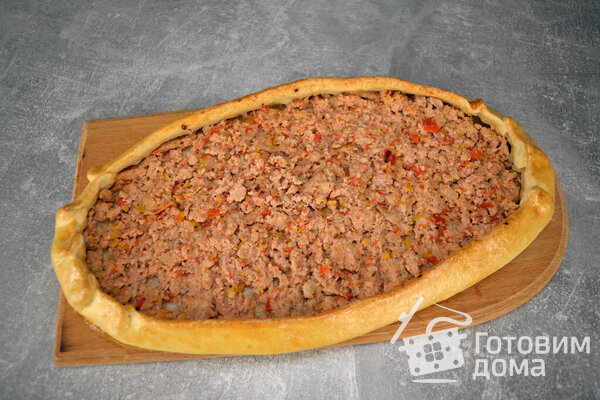 Пиде с мясной начинкой фото к рецепту 4