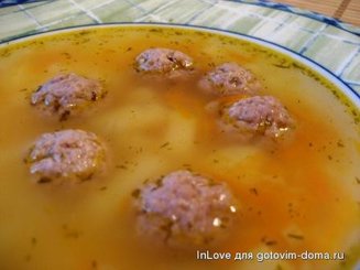 Картофельный суп с фрикадельками