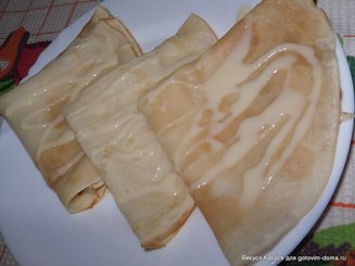 Блины экономичные заварные на молоке