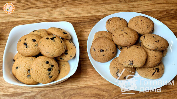 Печенье с шоколадом и крупинками соли фото к рецепту 6