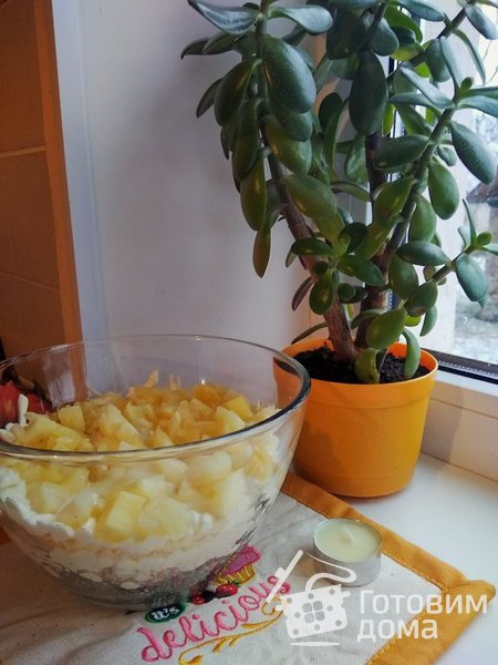 Салат с ананасами фото к рецепту 2